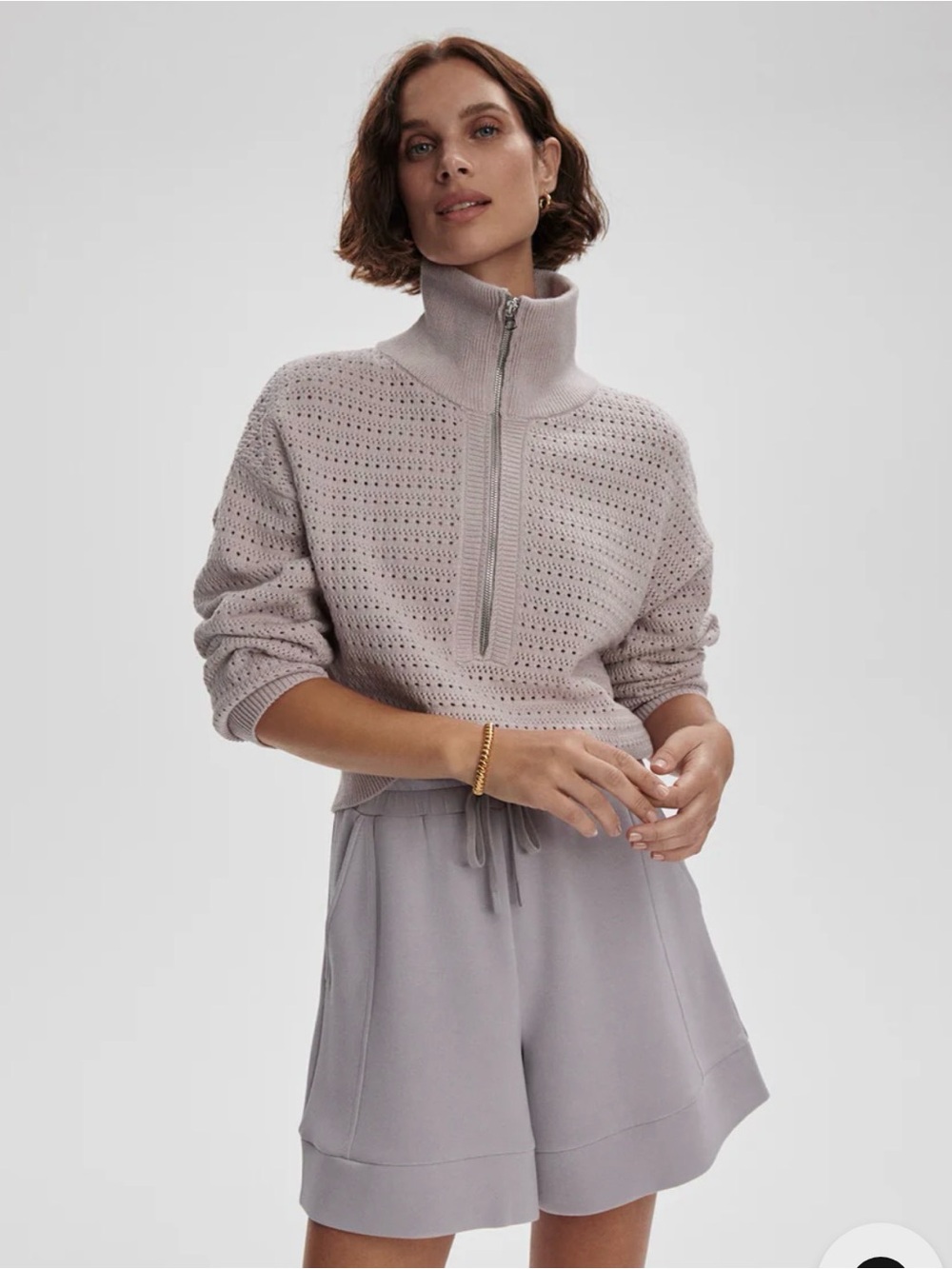 Varley Darla Half-Zip Knit Sweater